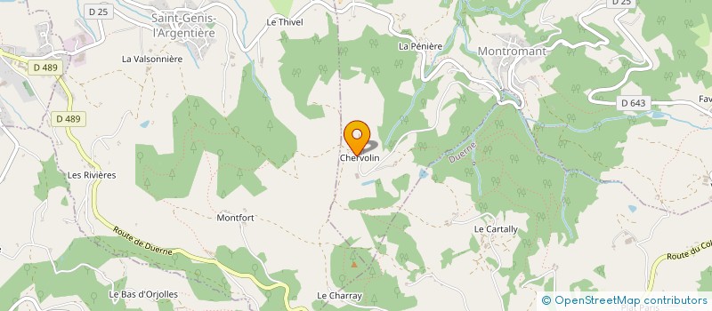 localisation de l'entreprise MONSIEUR BERNARD BROSSARD à MONTROMANT