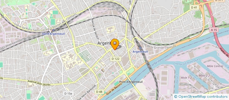 localisation de l'entreprise MONSIEUR BERNARD BROUILLARD à ARGENTEUIL