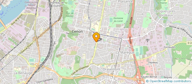 localisation de l'entreprise MONSIEUR BERNARD BRU  CENON