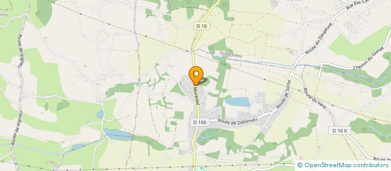 localisation de l'entreprise MONSIEUR BERNARD BRU  LA CHAPELLE-DE-LA-TOUR