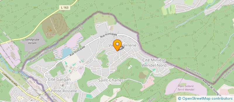 localisation de l'entreprise MONSIEUR BERNARD BRUCHERT  PETITE ROSSELLE