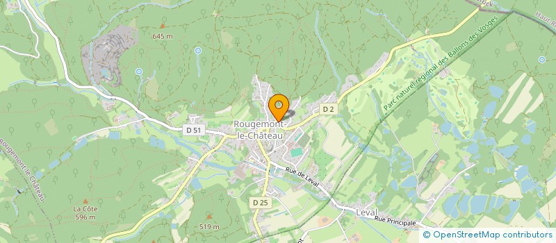 localisation de l'entreprise MONSIEUR BERNARD BRUCHON à ROUGEMONT-LE-CHATEAU