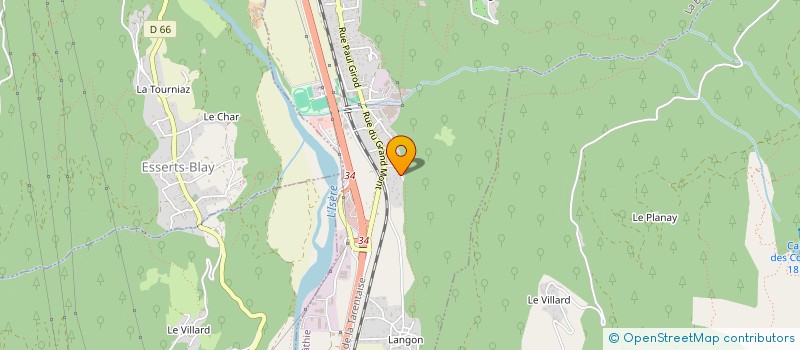 localisation de l'entreprise MONSIEUR BERNARD BRUET  LA BATHIE