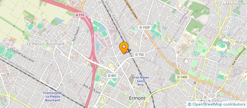 localisation de l'entreprise MONSIEUR BERNARD BRUGE  ERMONT