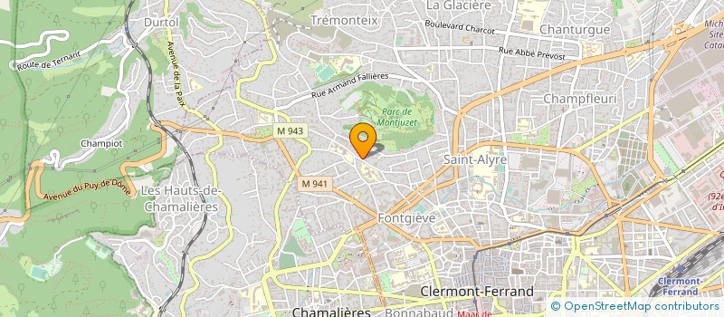 localisation de l'entreprise MONSIEUR BERNARD BRUGIERE  CLERMONT-FERRAND