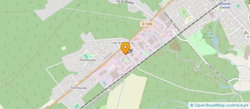 localisation de l'entreprise MONSIEUR BERNARD BRUN  CESTAS