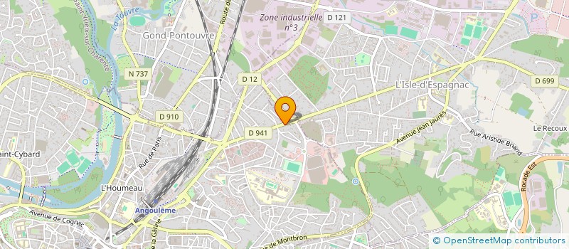 localisation de l'entreprise MONSIEUR BERNARD BRUNERIE à ANGOULEME