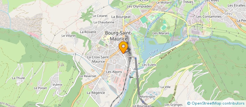 localisation de l'entreprise MONSIEUR BERNARD BRUNET à BOURG-SAINT-MAURICE