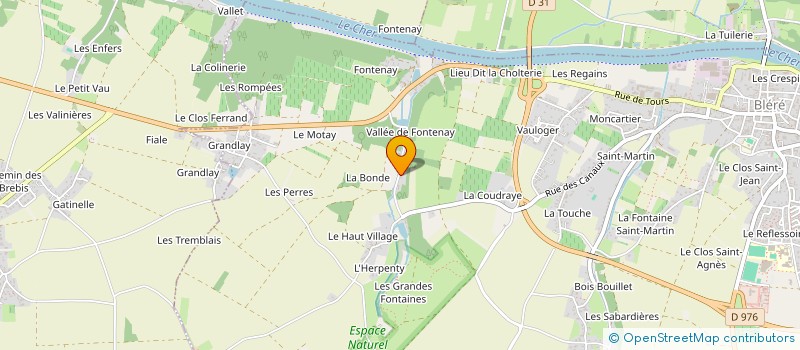 localisation de l'entreprise MONSIEUR BERNARD BRUNET  BLERE