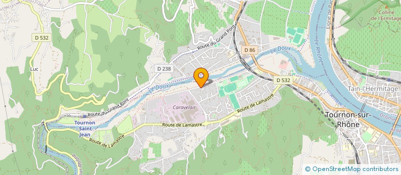 localisation de l'entreprise MONSIEUR BERNARD BRUYERE à TOURNON-SUR-RHONE