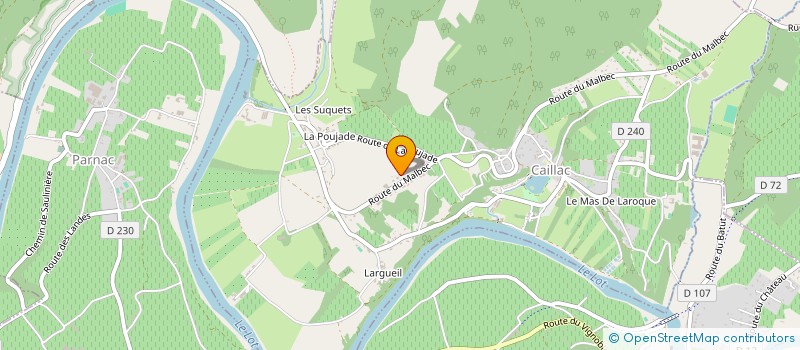 localisation de l'entreprise MONSIEUR BERNARD BRUYEZ  CAILLAC