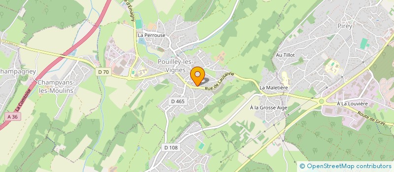 localisation de l'entreprise MONSIEUR BERNARD BUCY  POUILLEY-LES-VIGNES