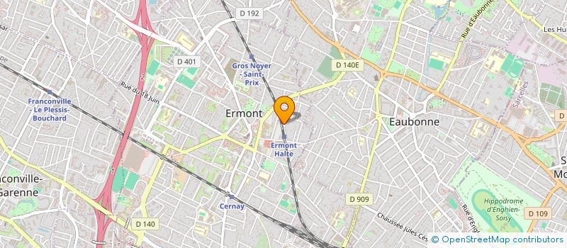 localisation de l'entreprise MONSIEUR BERNARD BUI  ERMONT