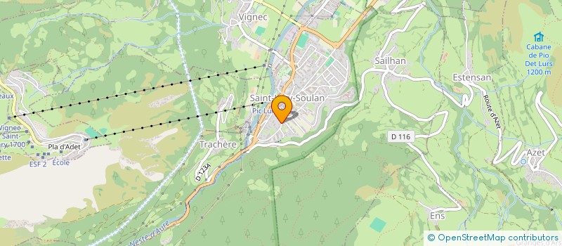 localisation de l'entreprise MONSIEUR BERNARD BUILLES  SAINT-LARY-SOULAN