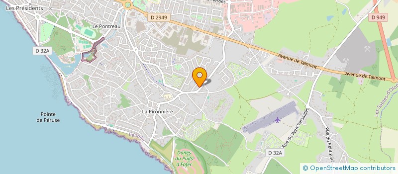 localisation de l'entreprise MONSIEUR BERNARD BULTEAU  LES SABLES D'OLONNE