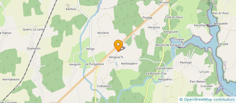 localisation de l'entreprise MONSIEUR BERNARD BURGUIN  CARNAC