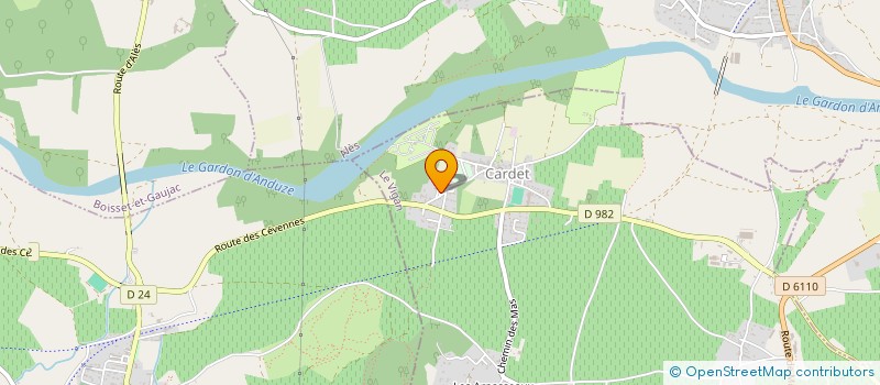localisation de l'entreprise MONSIEUR BERNARD BURLOT  CARDET