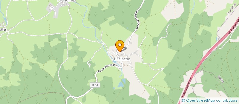 localisation de l'entreprise MONSIEUR BERNARD BUSSIERE  PRONDINES