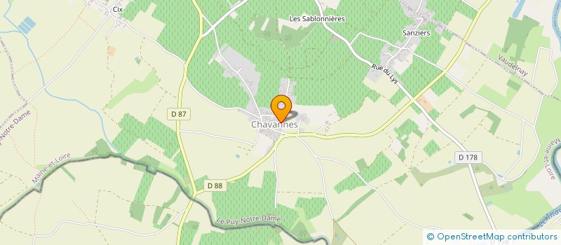 localisation de l'entreprise MONSIEUR BERNARD BUTET  LE PUY-NOTRE-DAME