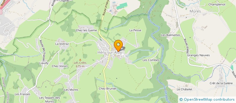 localisation de l'entreprise MONSIEUR BERNARD CABRIN à HERY-SUR-ALBY