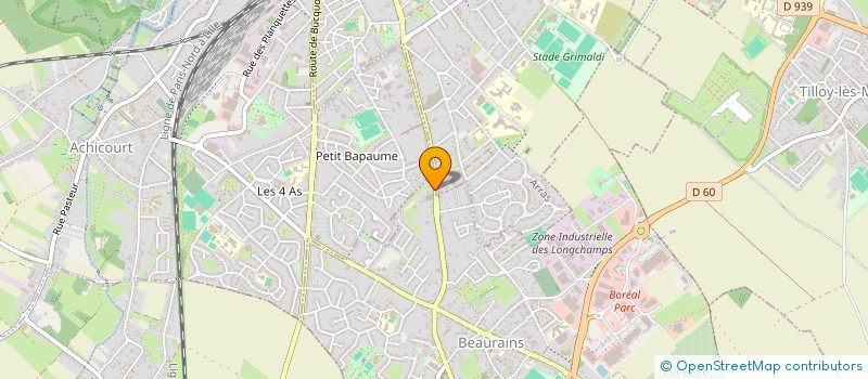 localisation de l'entreprise MONSIEUR BERNARD CAILLIEREZ  BEAURAINS