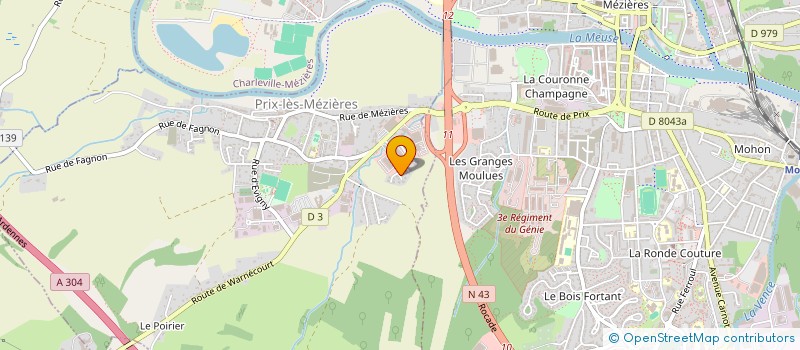 localisation de l'entreprise MONSIEUR BERNARD CALLAUD à PRIX-LES-MEZIERES