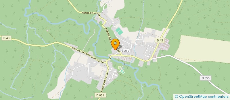 localisation de l'entreprise MONSIEUR BERNARD CALLEN  SORE