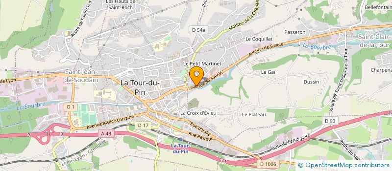 localisation de l'entreprise MONSIEUR BERNARD CALLOUD à SAINT-CLAIR-DE-LA-TOUR