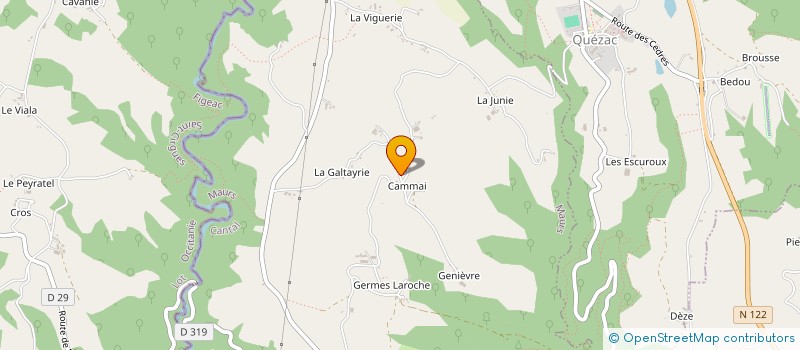 localisation de l'entreprise MONSIEUR BERNARD CALMEJANE à MAURS