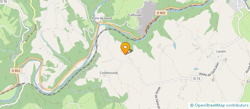 localisation de l'entreprise MONSIEUR BERNARD CALMON  BAGNAC-SUR-CELE