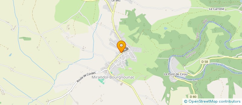 localisation de l'entreprise MONSIEUR BERNARD CALVIGNAC  MOULARES