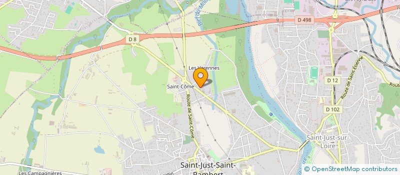 localisation de l'entreprise MONSIEUR BERNARD CAMSON  SAINT-JUST-SAINT-RAMBERT