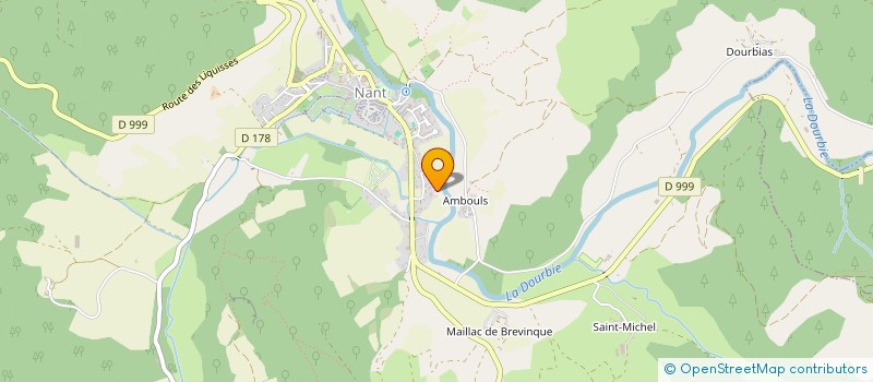 localisation de l'entreprise MONSIEUR BERNARD CAMUS à NANT