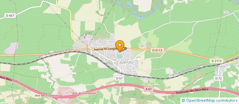 localisation de l'entreprise MONSIEUR BERNARD CANDILLE  CAPENDU