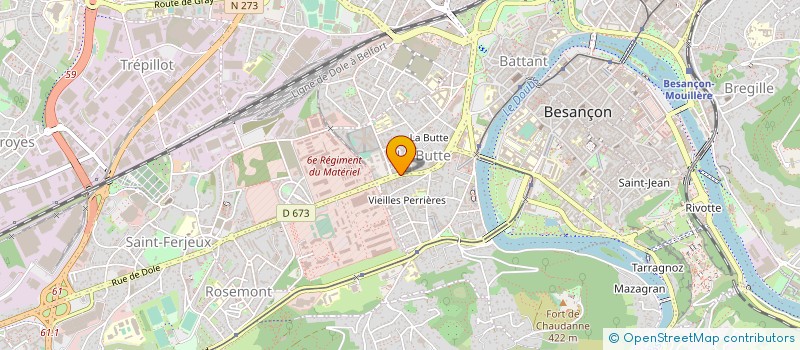 localisation de l'entreprise MONSIEUR BERNARD CANIOT à BESANCON