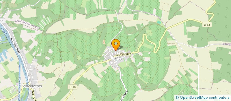 localisation de l'entreprise MONSIEUR BERNARD CANTIN  IRANCY