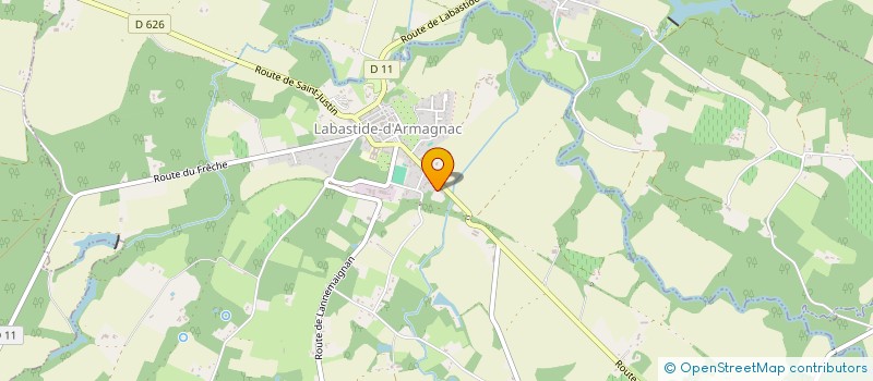 localisation de l'entreprise MONSIEUR BERNARD CAPDEVILLE  LUBBON