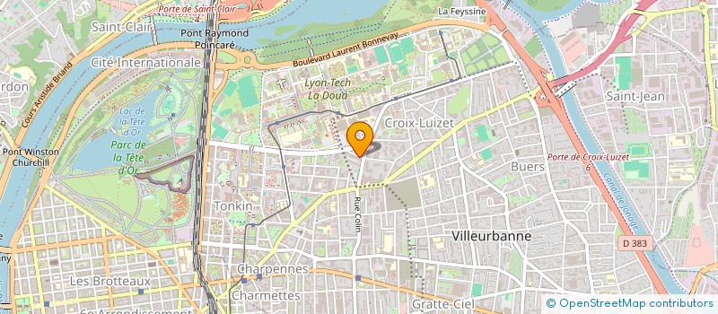 localisation de l'entreprise MONSIEUR BERNARD CAPUANO  VILLEURBANNE