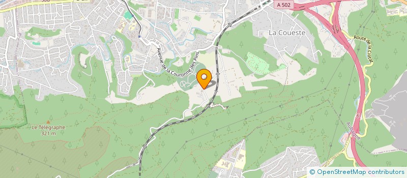 localisation de l'entreprise MONSIEUR BERNARD CARAYON  AUBAGNE