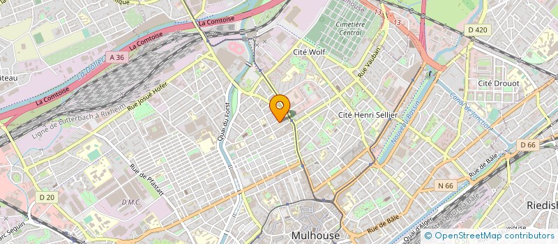 localisation de l'entreprise MONSIEUR BERNARD CARION  MULHOUSE