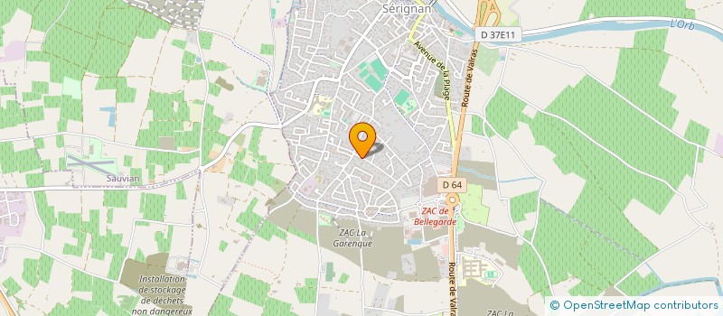 localisation de l'entreprise MONSIEUR BERNARD CARISEL  SERIGNAN