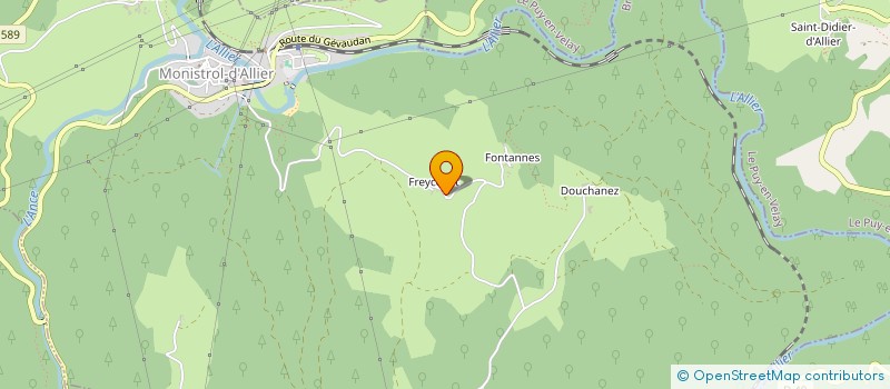 localisation de l'entreprise MONSIEUR BERNARD CARLET  MONISTROL-D ALLIER