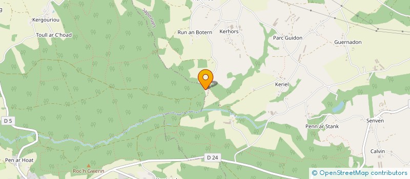 localisation de l'entreprise MONSIEUR BERNARD CARON  SAINT-PEVER