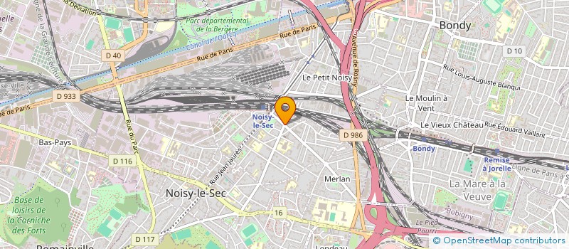 localisation de l'entreprise MONSIEUR BERNARD CARRE à NOISY-LE-SEC