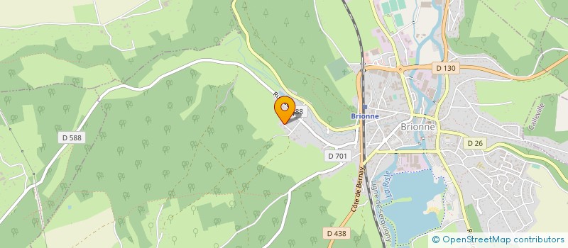 localisation de l'entreprise MONSIEUR BERNARD CARRE  BRIONNE