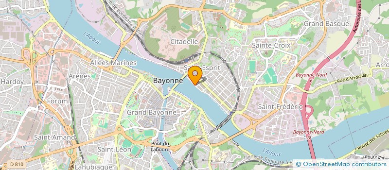 localisation de l'entreprise MONSIEUR BERNARD CARRERE à BAYONNE
