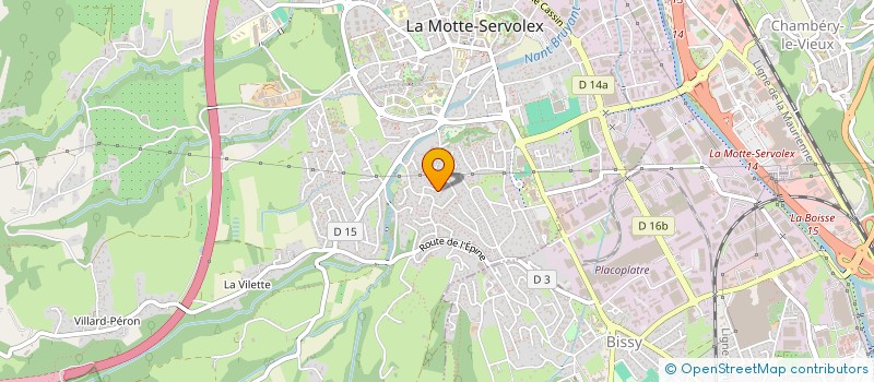 localisation de l'entreprise MONSIEUR BERNARD CARRIER  LA MOTTE-SERVOLEX