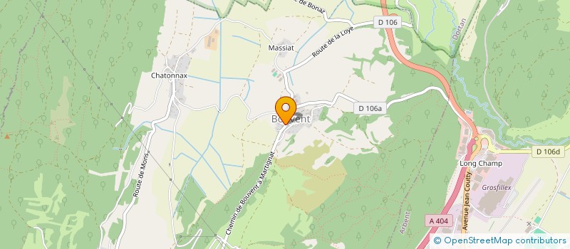 localisation de l'entreprise MONSIEUR BERNARD CARRY  OYONNAX