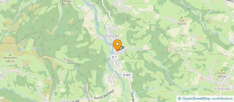 localisation de l'entreprise MONSIEUR BERNARD CASSOU  ORINCLES