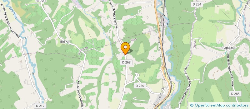 localisation de l'entreprise MONSIEUR BERNARD CASTAINGS  GAN